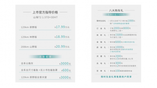 捷途山海T2震撼上市，省油新高度，17.99万元起售！